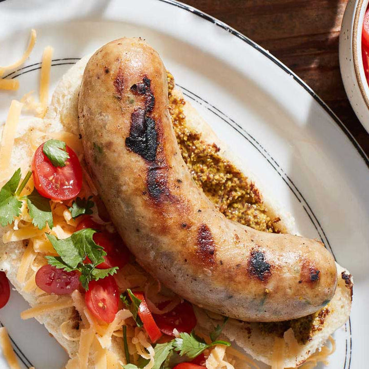 Csirkekolbász jalapeñóval és cheddarral