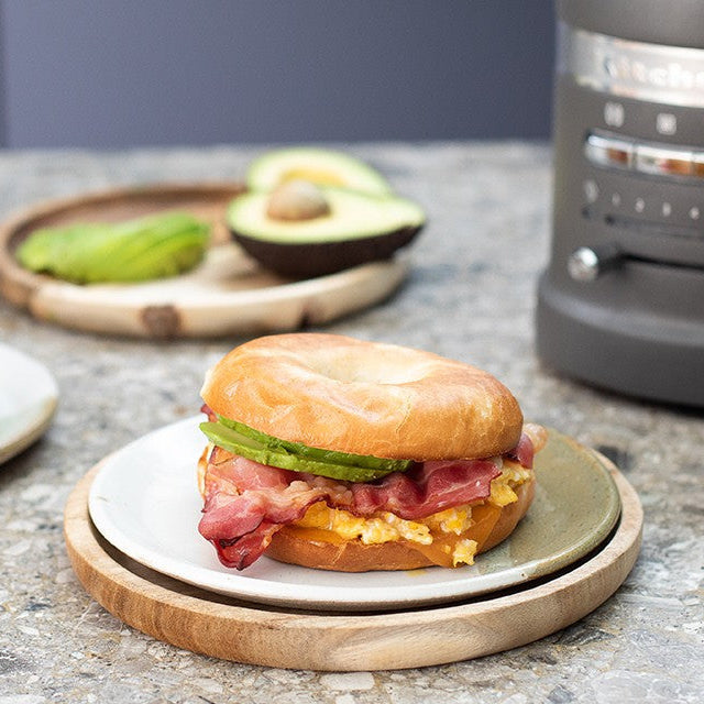 Baconös-tojásos reggeli bagel