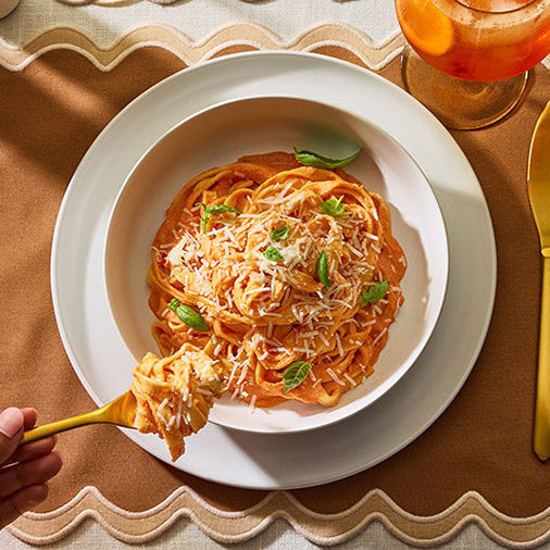 Fit vodkaszószos fettuccine