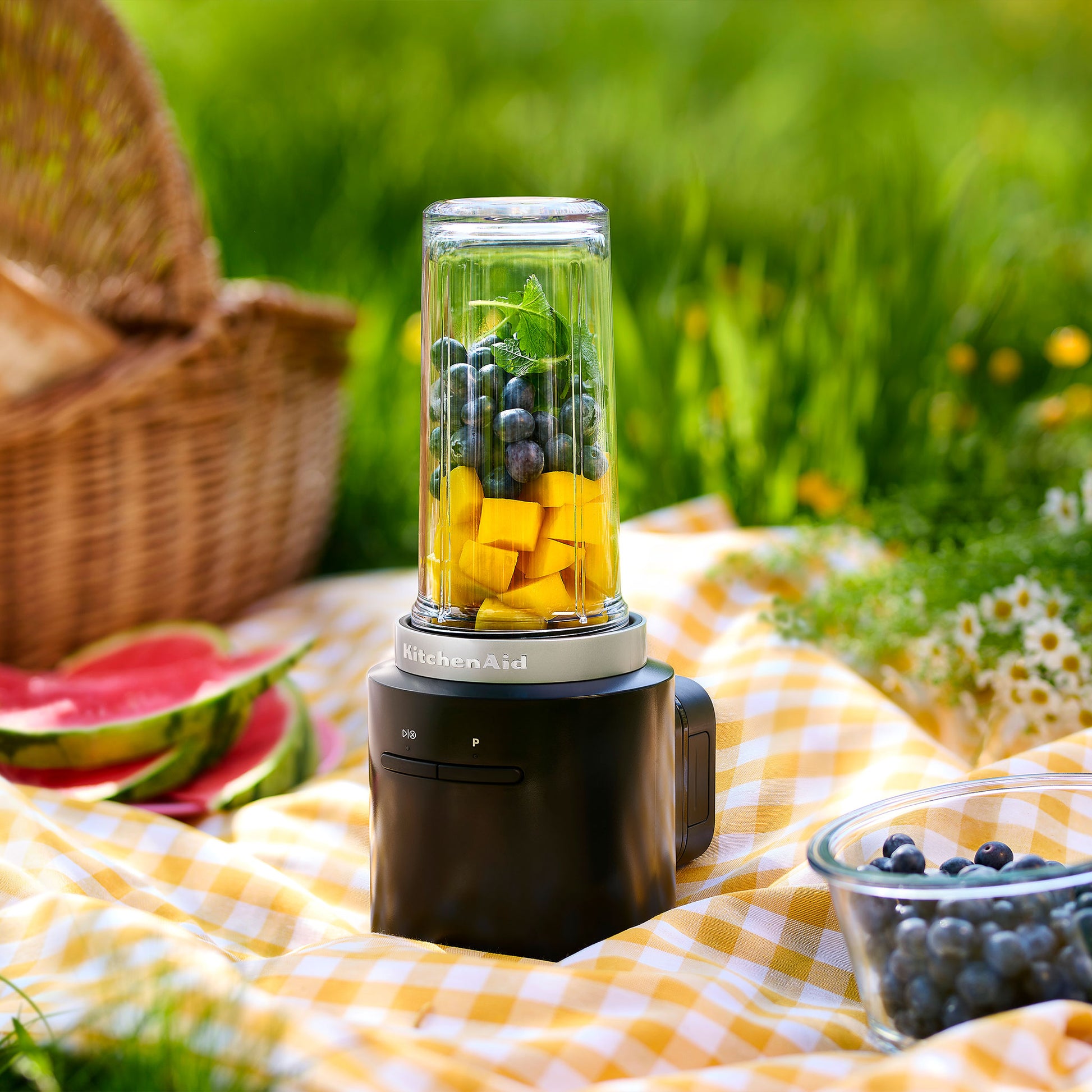 Vezeték nélküli turmixgép – akkumulátorral matt fekete