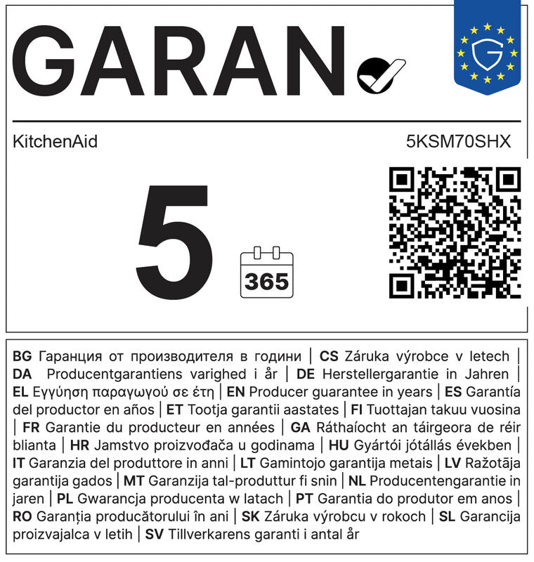 Artisan 6,6l samostojeći mikser s podiznom zdjelom